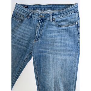 Peter Millar Mens 35/30 Cotton Straight Leg Medium Wash Jeans